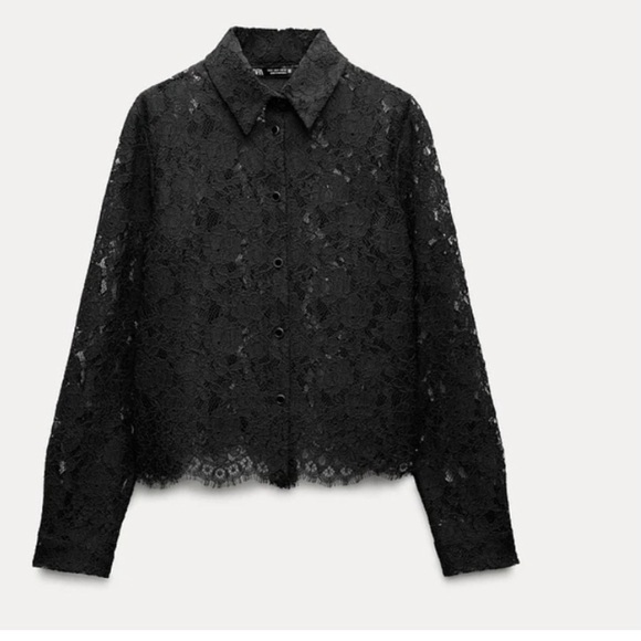 ZARA LACE TOP - Picture 1 of 4